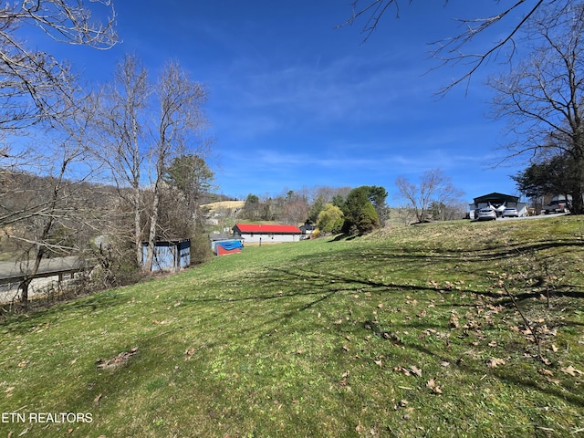 view of yard with a carport
