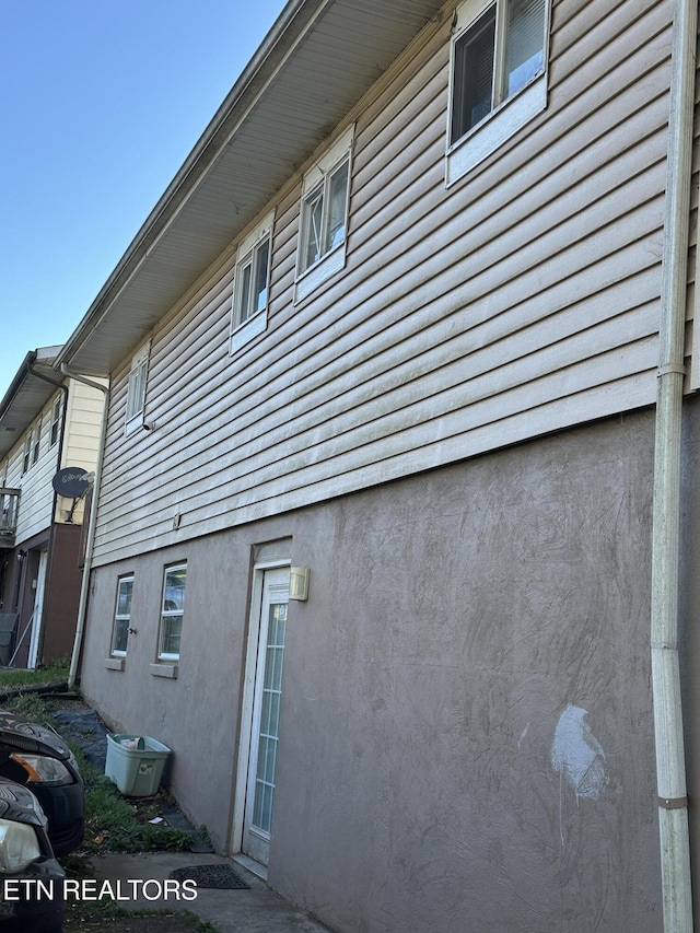 view of home's exterior featuring stucco siding