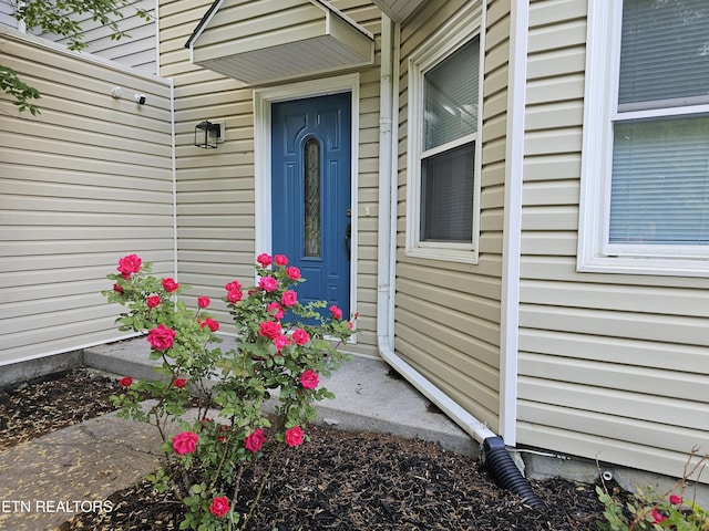 view of exterior entry