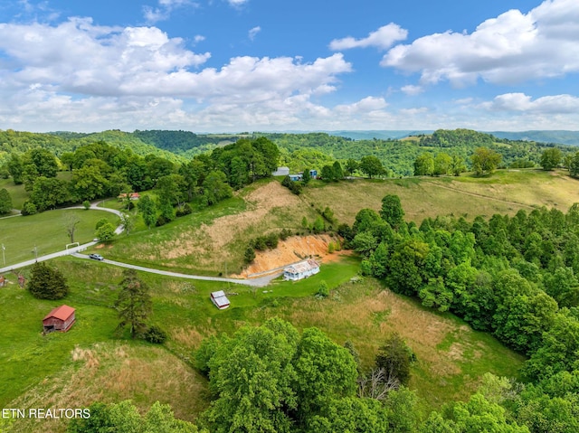 869 Poplar Grove Rd, Harrogate, TN 37752 - aerial view of property and surrounding area featuring a forest and rural landscape
