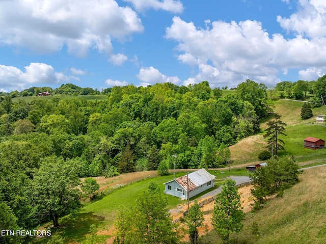 869 Poplar Grove Rd, Harrogate, TN 37752 - view from above of property featuring a heavily wooded area