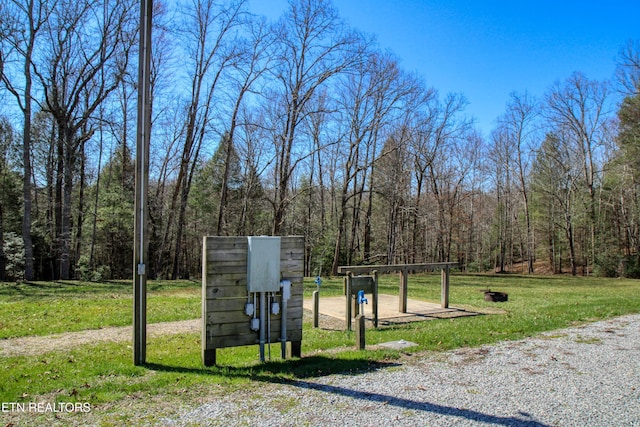 145 Horse Haven Rd, Allardt, TN 38504 - view of property's community featuring a lawn and a wooded view