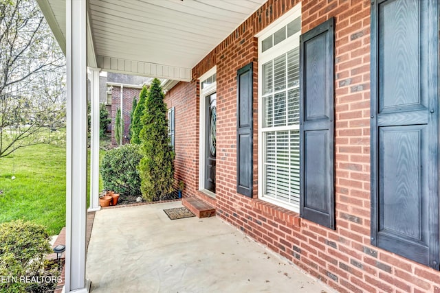 view of patio / terrace with a porch