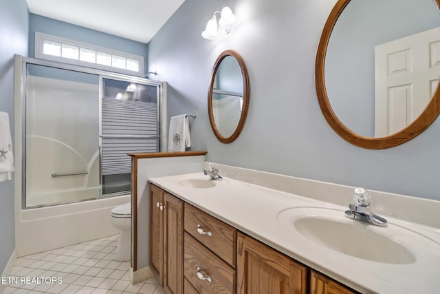 18 Inwood Dr, Fairfield Glade, TN 38558 - full bath with double vanity, toilet, tile patterned flooring, and a sink