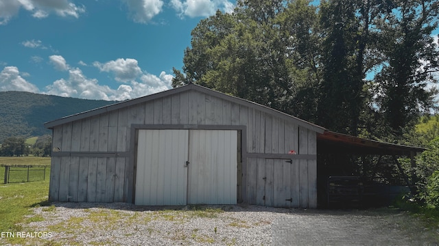 580 Elk Fork Rd, Pioneer, TN 37847 - view of outbuilding with a mountain view