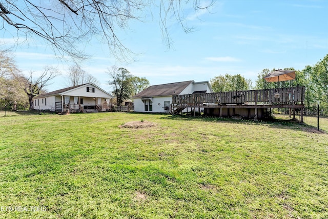 1533 Middlesettlements Rd, Maryville, TN 37801 - view of yard featuring fence and a wooden deck