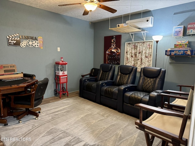 1533 Middlesettlements Rd, Maryville, TN 37801 - cinema featuring a textured ceiling and a ceiling fan