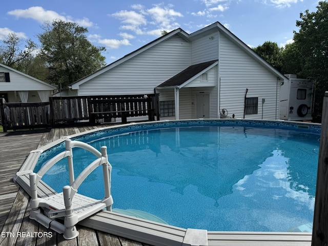 1533 Middlesettlements Rd, Maryville, TN 37801 - outdoor pool featuring a wooden deck