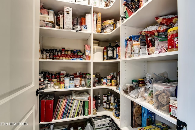 view of pantry