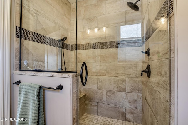 full bath featuring walk in shower