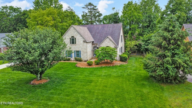105 W Melbourne Rd, Oak Ridge, TN 37830 - french country home with stone siding