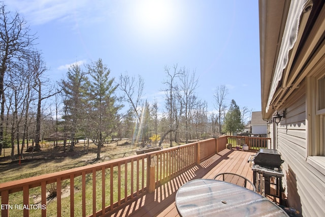 118 Windsor Rd, Crossville, TN 38558 - deck featuring outdoor dining area and a grill