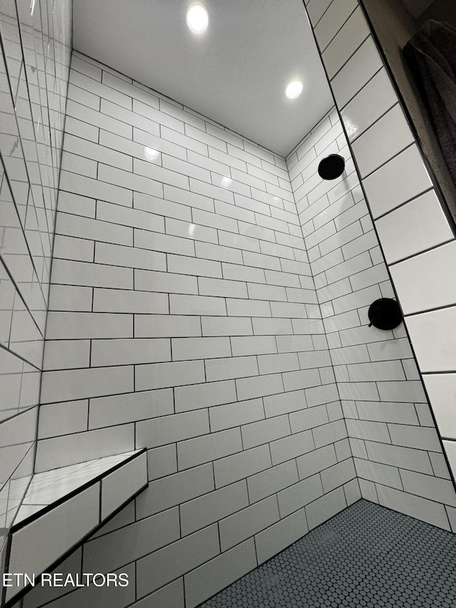 1347 Leffle Webb Rd, Crossville, TN 38572 - bathroom with a tile shower and recessed lighting