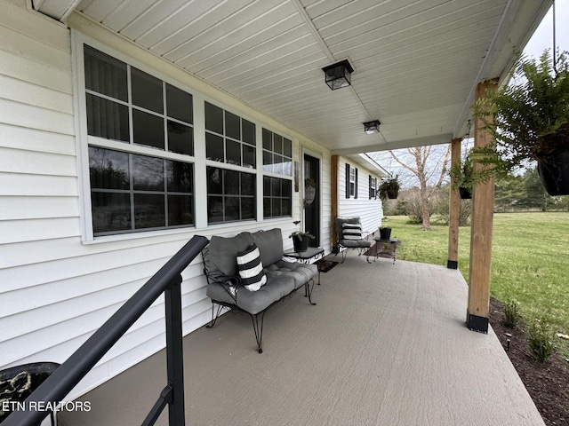 1347 Leffle Webb Rd, Crossville, TN 38572 - view of patio featuring a porch