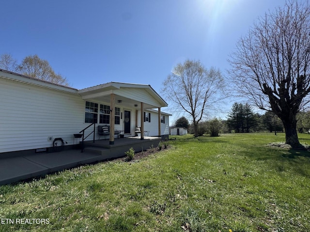 1347 Leffle Webb Rd, Crossville, TN 38572 - view of yard with covered porch