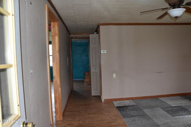 5128 Cove Creek Rd, Byrdstown, TN 38549 - hall featuring wood finished floors