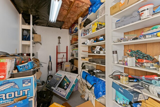 view of storage room