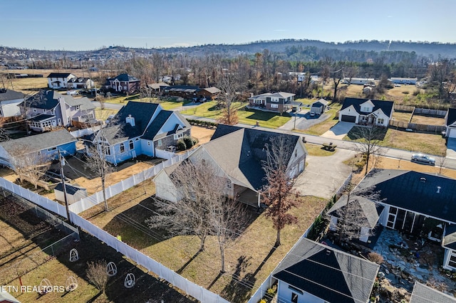 birds eye view of property featuring a residential view