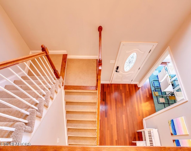 view of stairway