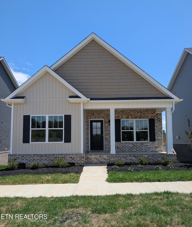 110 Roseberry St Lot 6B, Oak Ridge, TN 37830 - view of front of house featuring a porch and board and batten siding