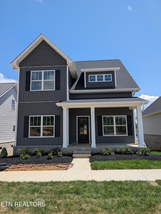 112 Roseberry St Lot 7B, Oak Ridge, TN 37830 - craftsman-style house featuring a porch and roof with shingles