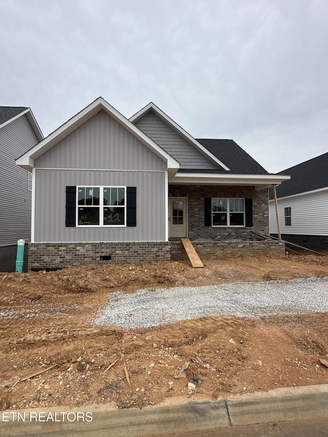 122 Roseberry St Lot 12B, Oak Ridge, TN 37830 - view of front of home featuring board and batten siding and crawl space