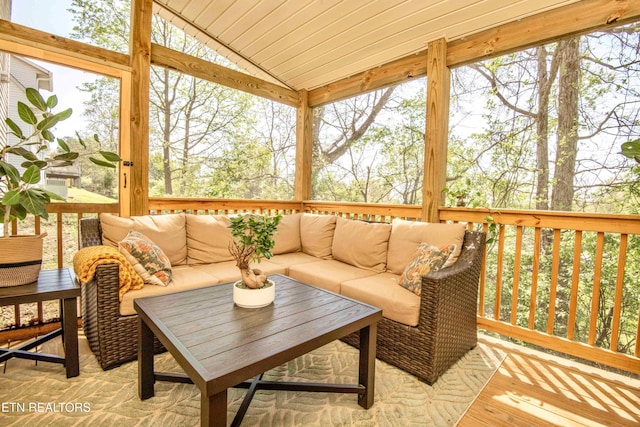 5836 Windtree Ln, Knoxville, TN 37921 - sunroom with an outdoor hangout area
