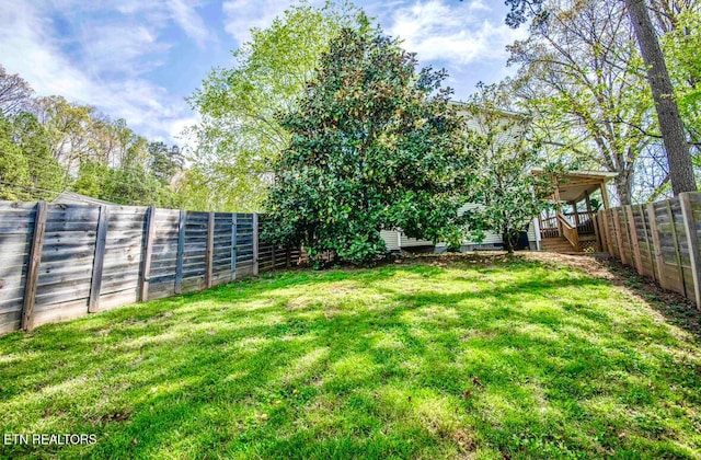 5836 Windtree Ln, Knoxville, TN 37921 - view of yard featuring a fenced backyard