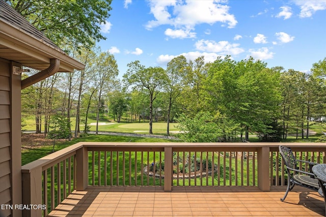 106 Mariners Dr, Fairfield Glade, TN 38558 - wooden deck with a lawn