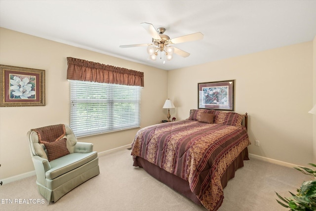 106 Mariners Dr, Fairfield Glade, TN 38558 - carpeted bedroom featuring baseboards and ceiling fan
