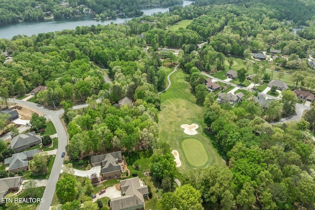106 Mariners Dr, Fairfield Glade, TN 38558 - birds eye view of property featuring a water view, a view of trees, and a residential view