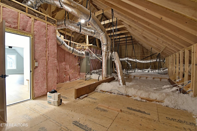 view of attic