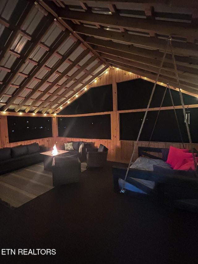 view of attic