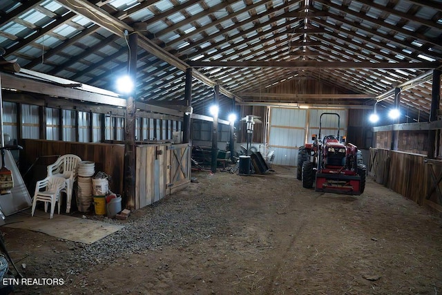 view of horse barn