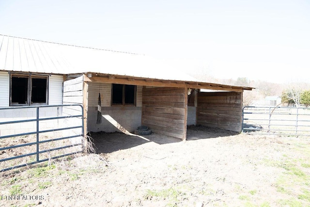 view of horse barn