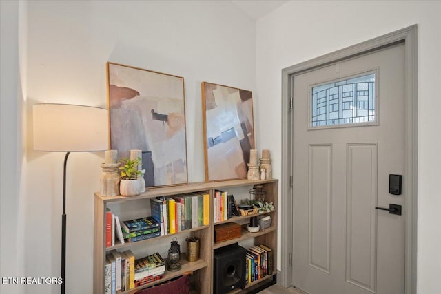 view of entrance foyer
