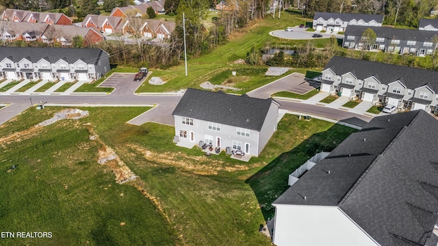 bird's eye view with a residential view