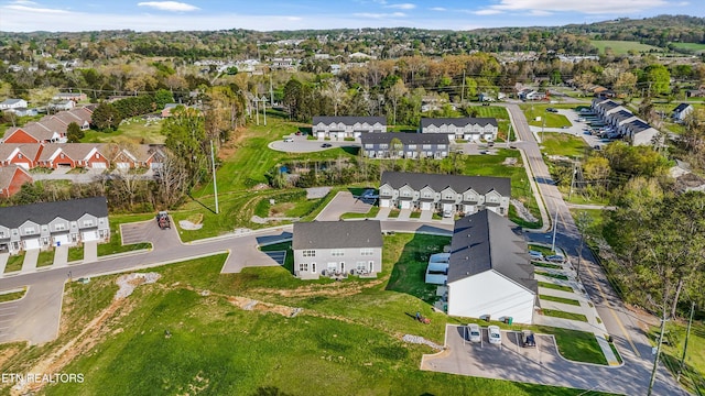 aerial view featuring a residential view