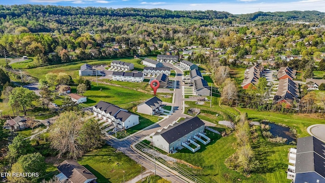 birds eye view of property featuring a residential view