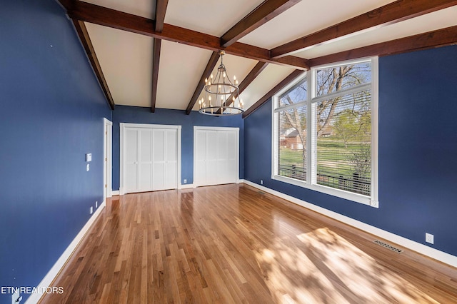 212 Douglas Ave, Sweetwater, TN 37874 - interior space with a chandelier, wood finished floors, baseboards, and visible vents
