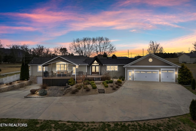 8207 Washington Pike, Corryton, TN 37721 - view of front of property with an attached garage and concrete driveway
