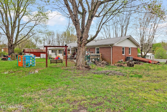 107 Ford St, Byrdstown, TN 38549 - view of yard with central air condition unit