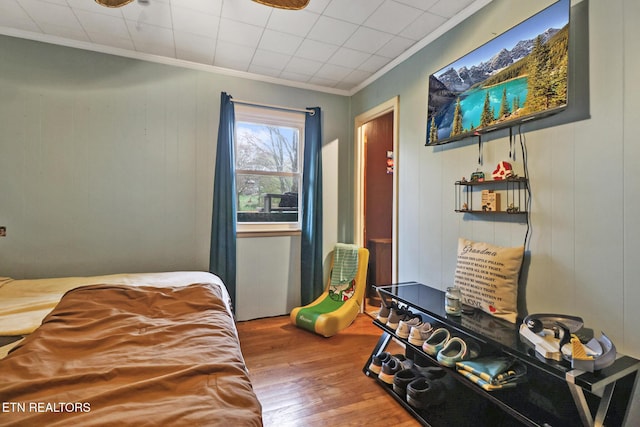 107 Ford St, Byrdstown, TN 38549 - bedroom featuring crown molding and wood finished floors