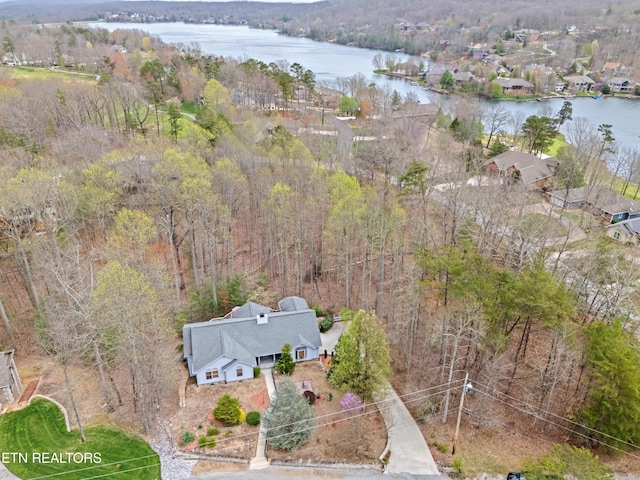 12 Wessex Ct, Crossville, TN 38558 - aerial view featuring a water view and a view of trees