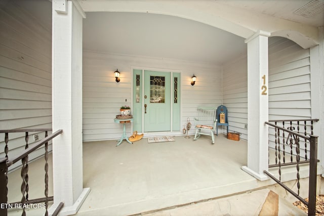 12 Wessex Ct, Crossville, TN 38558 - doorway to property featuring covered porch