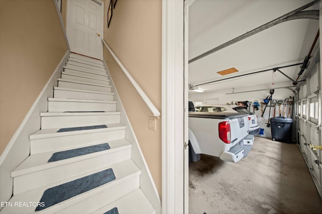 12 Wessex Ct, Crossville, TN 38558 - stairs with unfinished concrete flooring