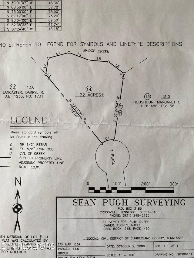 10 T Pl, Monterey, TN 38574 - survey map / technical document