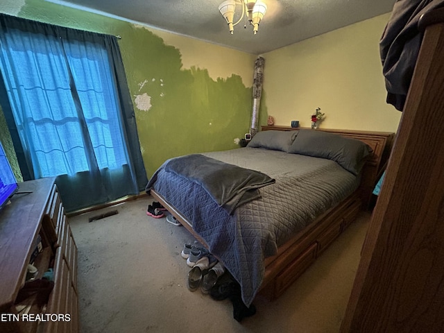 bedroom with visible vents