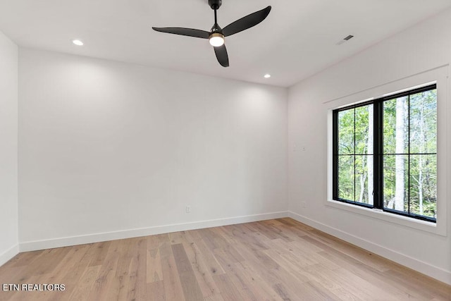 788 Blackberry Ridge Rd, Lenoir City, TN 37772 - unfurnished room featuring recessed lighting, light wood finished floors, baseboards, and a ceiling fan