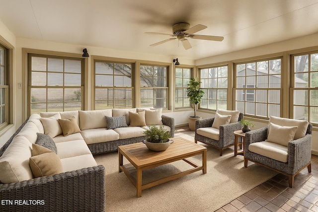 view of sunroom / solarium